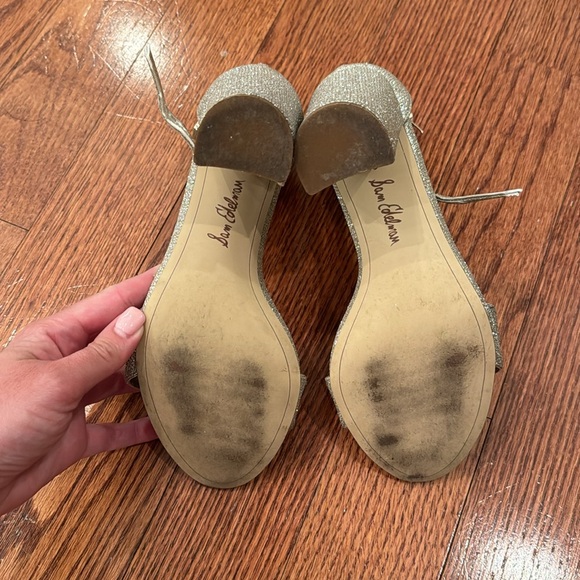 Sam Edelman Yaro Light Gold Mesh Heels - Picture 6 of 8